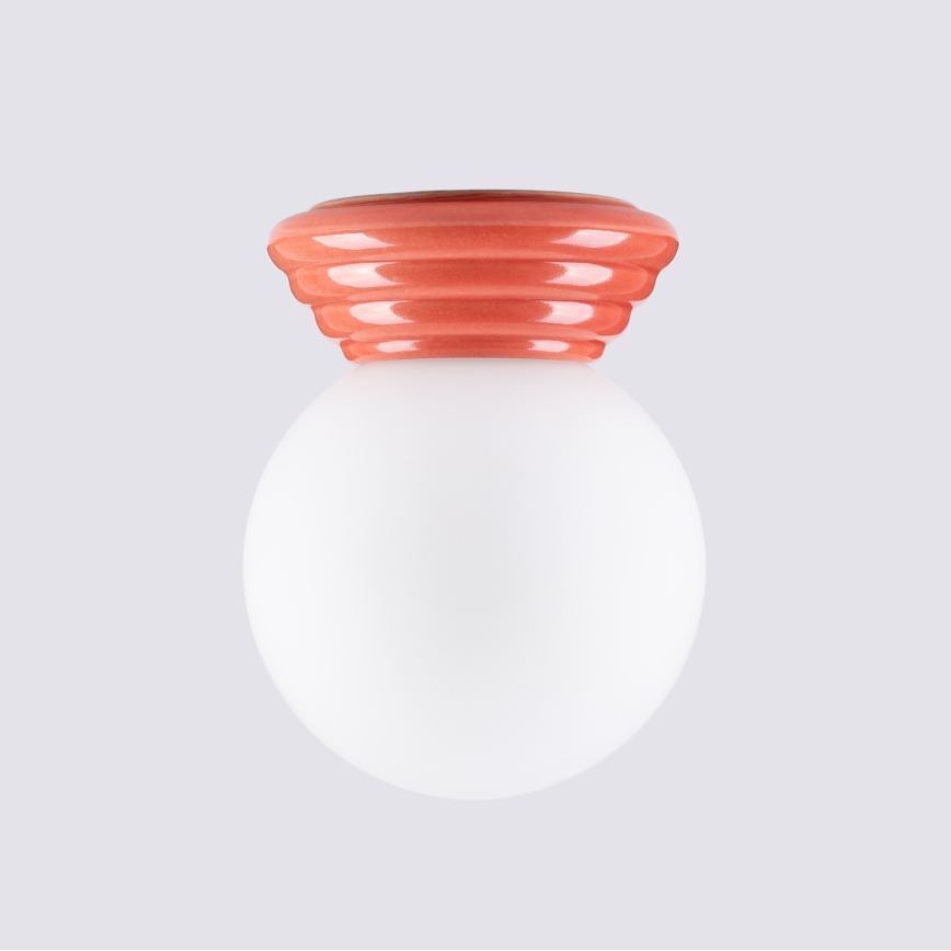 Badrumstaklampa ZORI 1xG9/8W/230V Ø 12 cm IP44 rosa