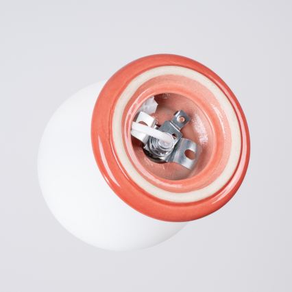 Badrumstaklampa ZORI 1xG9/8W/230V Ø 12 cm IP44 rosa