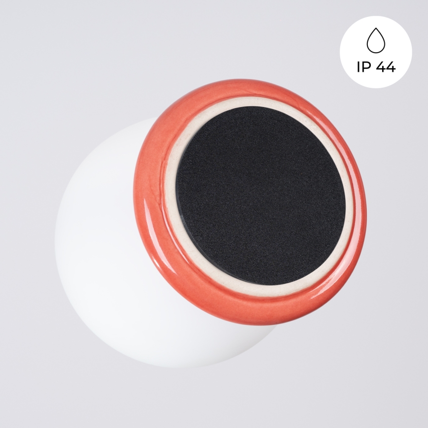 Badrumstaklampa ZORI 1xG9/8W/230V Ø 12 cm IP44 rosa