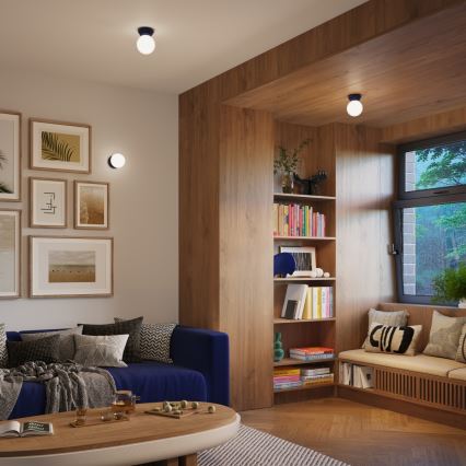 Badrumstaklampa ZORI 1xG9/8W/230V Ø12 cm IP44 blå