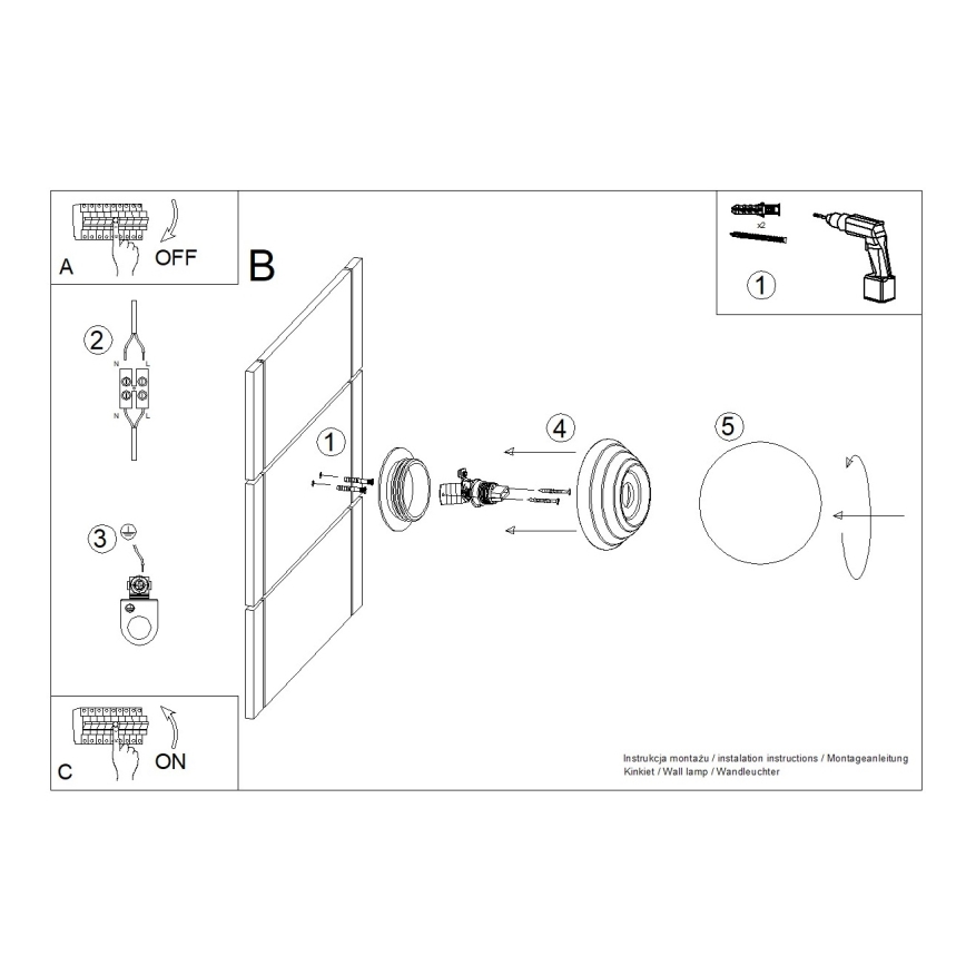 Badrumsvägglampa ZORI 1xG9/8W/230V IP44 vit