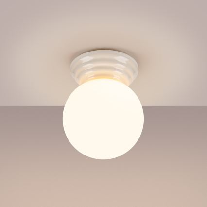 Taklampa för badrum ZORI 1xG9/8W/230V Ø 12 cm IP44 vit
