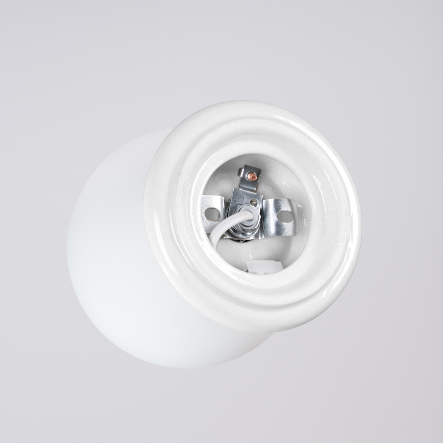 Taklampa för badrum ZORI 1xG9/8W/230V Ø 12 cm IP44 vit