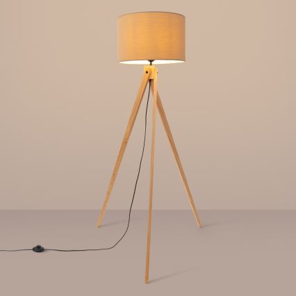 Golvlampa NATT 1xE27/15W/230V taupe