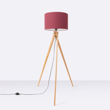 Golvampa NATT 1xE27/15W/230V röd