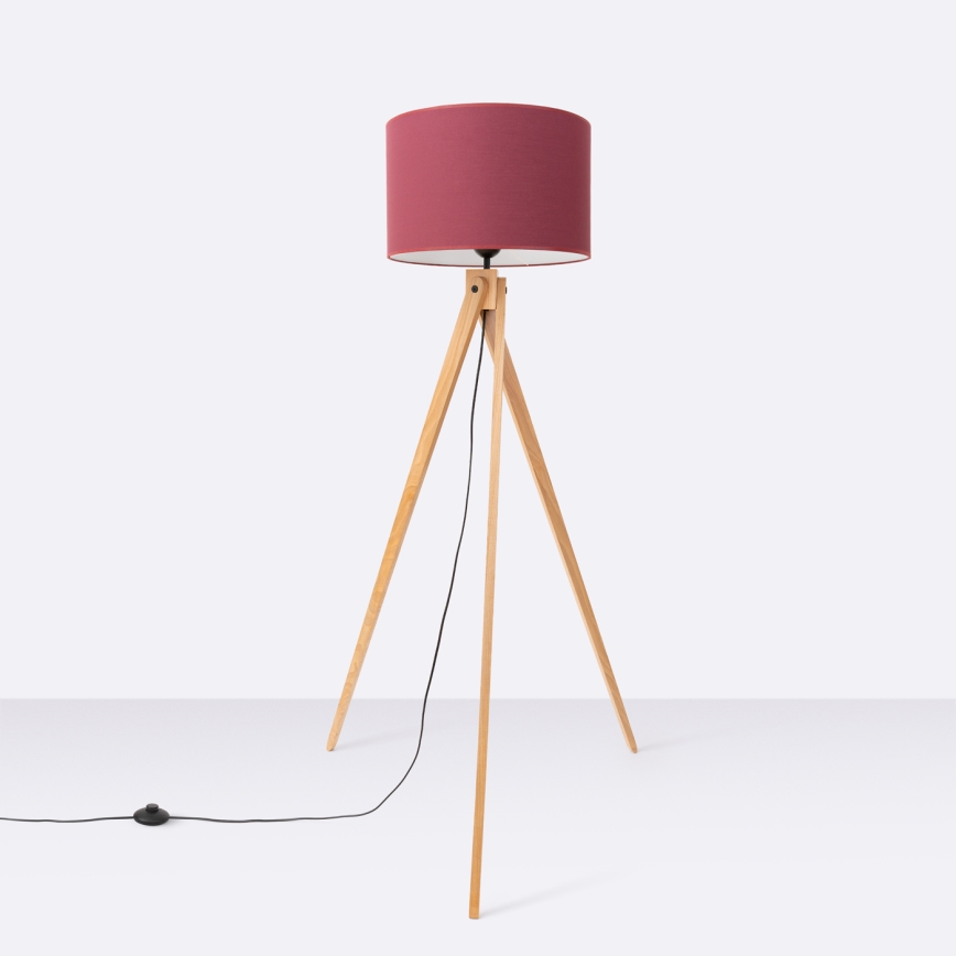 Golvampa NATT 1xE27/15W/230V röd