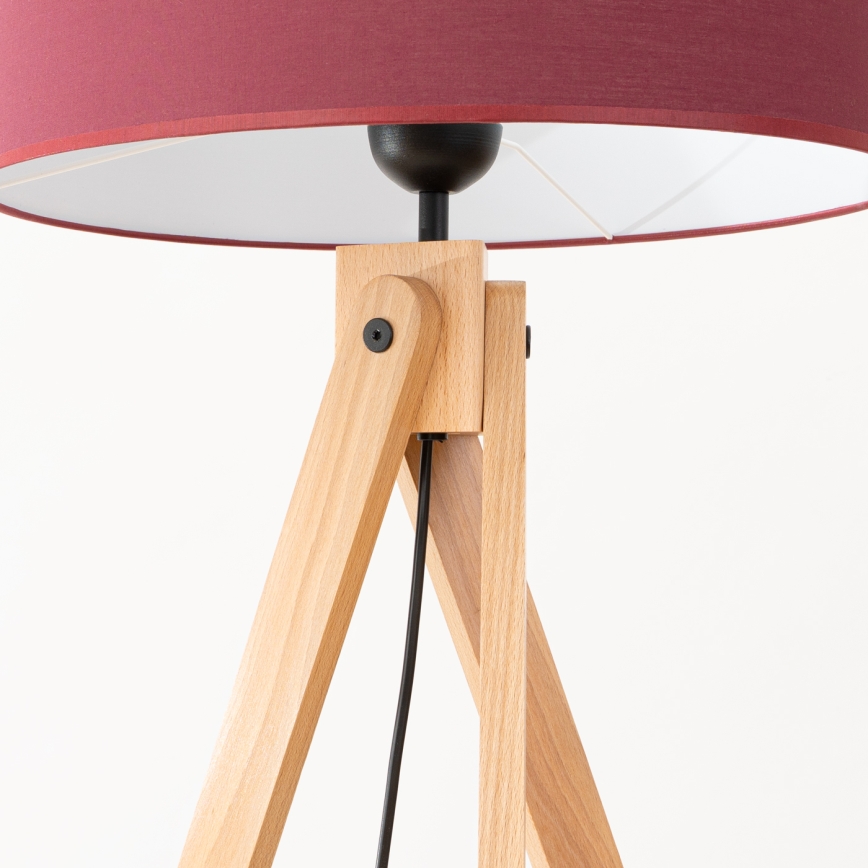 Golvampa NATT 1xE27/15W/230V röd