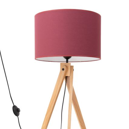 Golvampa NATT 1xE27/15W/230V röd