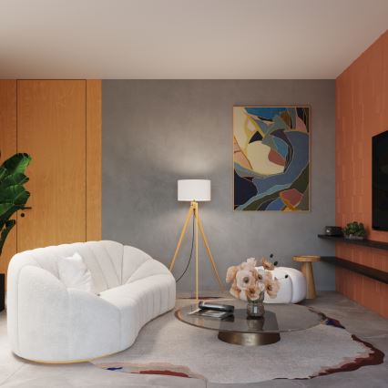 Golvlampa NATT 1xE27/15W/230V vit