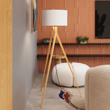 Golvlampa NATT 1xE27/15W/230V vit