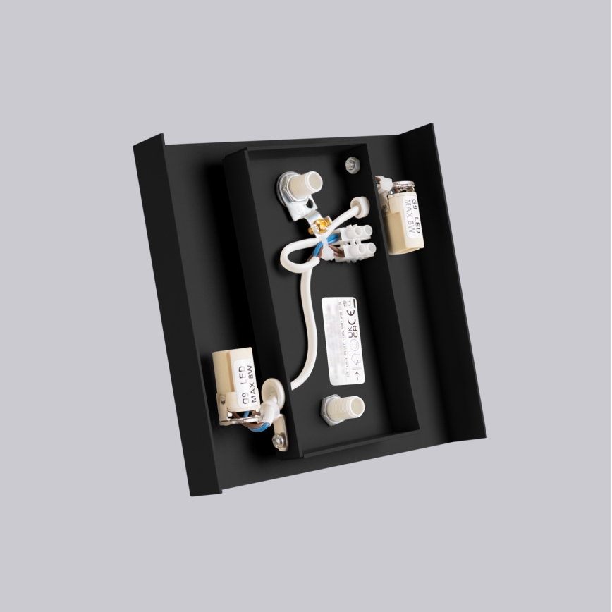 Vägglampa VANTA 2xG9/8W/230V svart