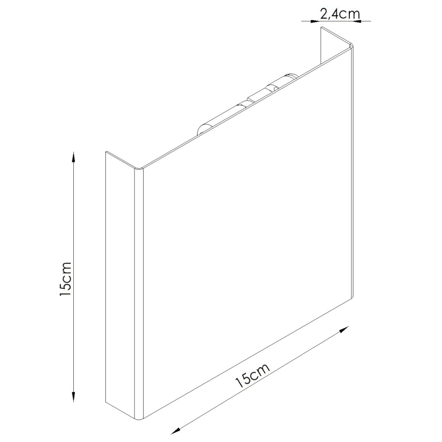 Vägglampa VANTA 2xG9/8W/230V svart