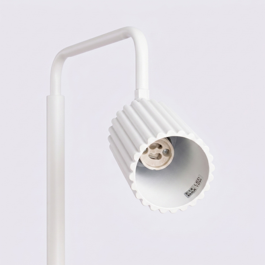 Golvlampa KARBON 1xGU10/10W/230V vit