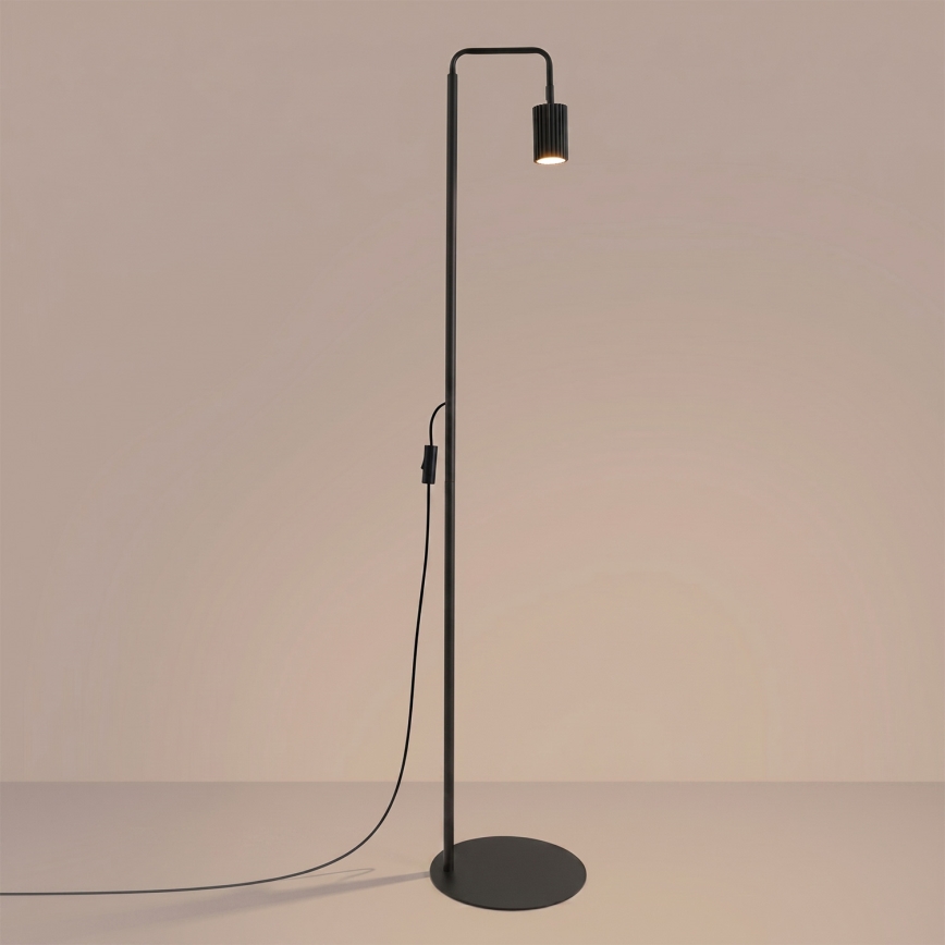 Golvlampa KARBON 1xGU10/10W/230V svart
