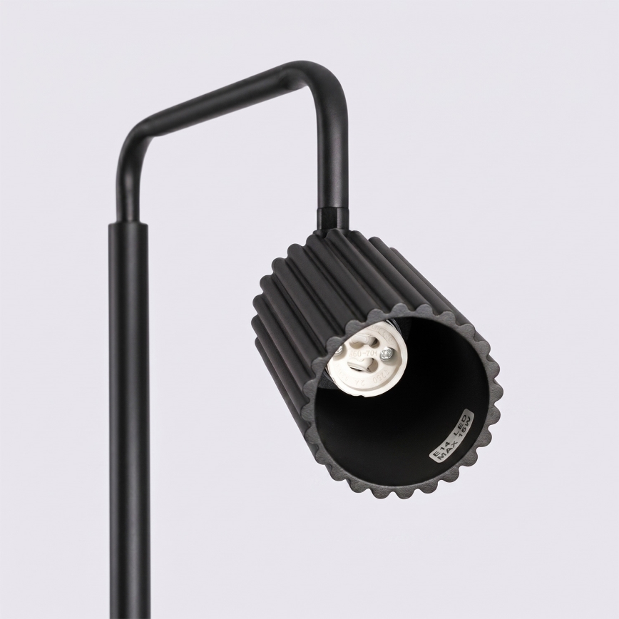 Golvlampa KARBON 1xGU10/10W/230V svart