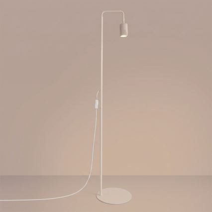 Golvlampa KARBON 1xGU10/10W/230V krämvit