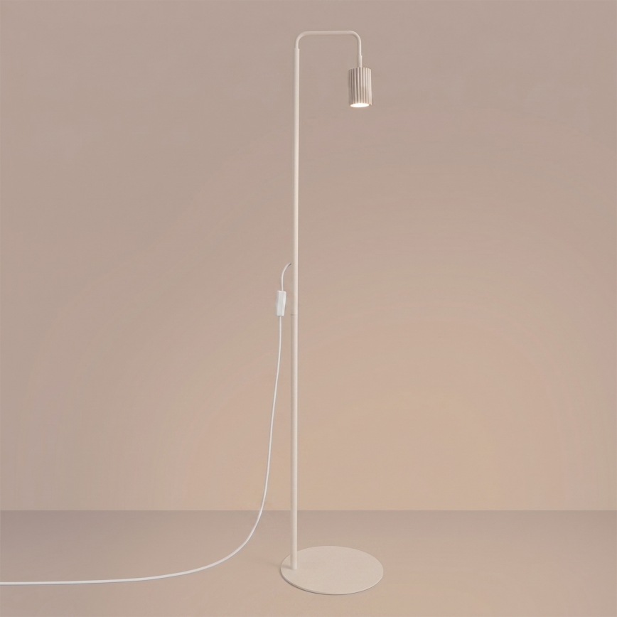Golvlampa KARBON 1xGU10/10W/230V krämvit