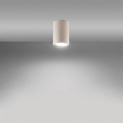 Spotlampa LAGOS 1xGU10/10W/230V 10 cm krämvit