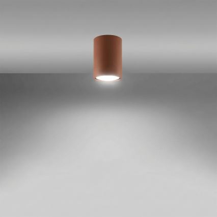 Spotlampa LAGOS 1xGU10/10W/230V 10 cm brun