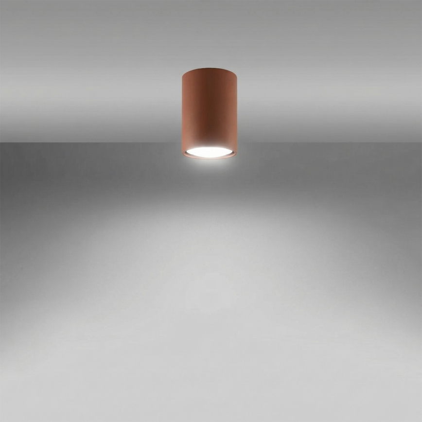 Spotlampa LAGOS 1xGU10/10W/230V 10 cm brun