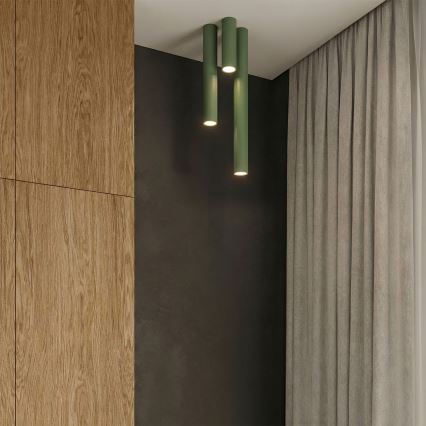 Spotlampa LAGOS 1xGU10/10W/230V 20 cm grön