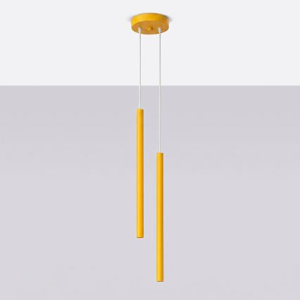 Pendellampa PASTELO, 2x G9/8W/230V, gul
