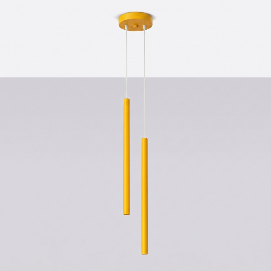 Pendellampa PASTELO, 2x G9/8W/230V, gul
