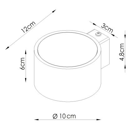 Vägglampa MODO 1xGX53/10W/230V grön