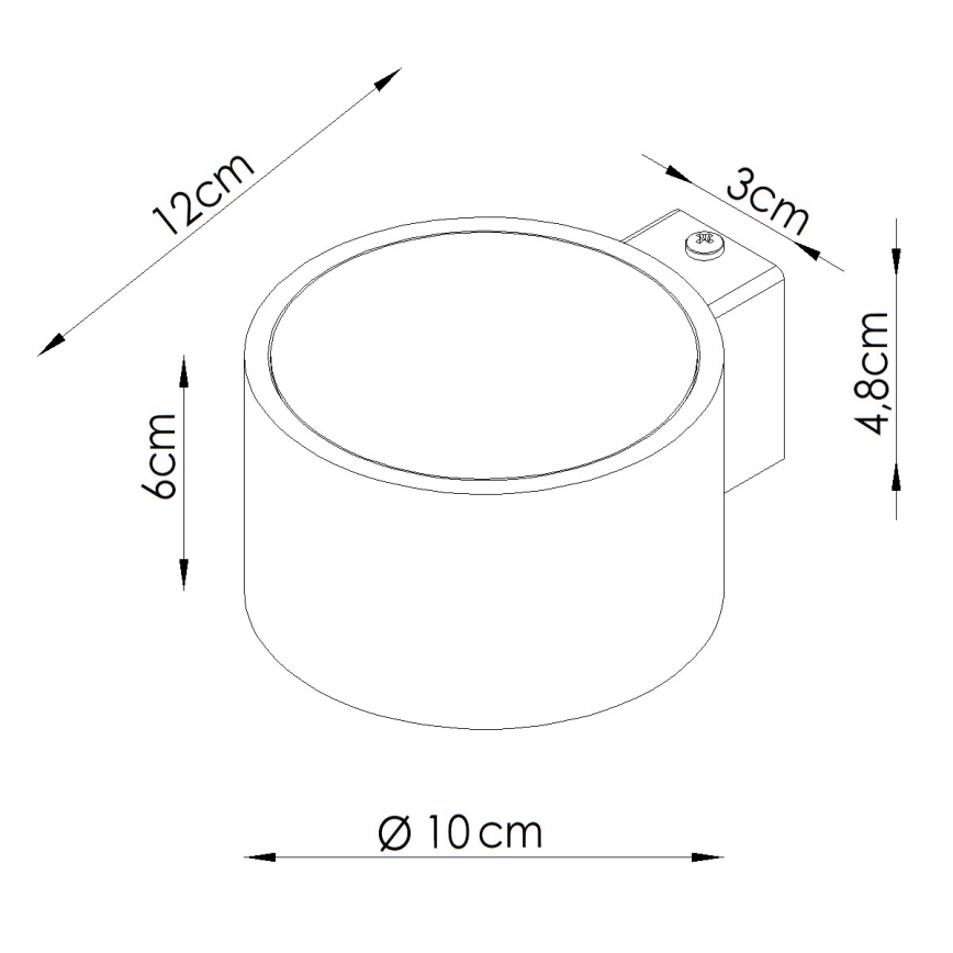 Vägglampa MODO 1xGX53/10W/230V grön