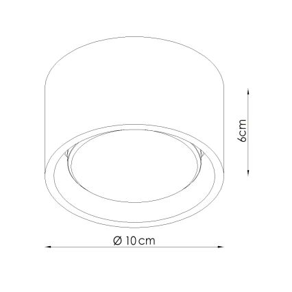 Spotlampa MODO 1xGX53/10W/230V röd