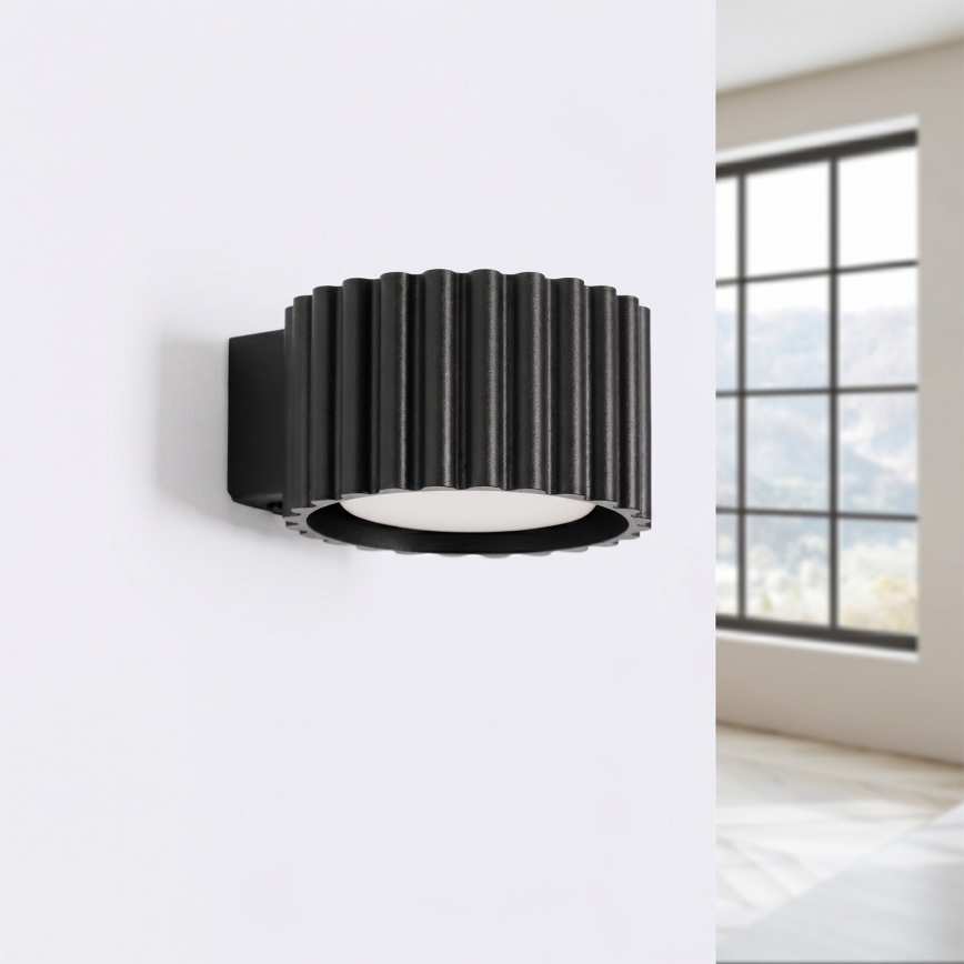 Vägglampa AURA 1xGX53/10W/230V svart