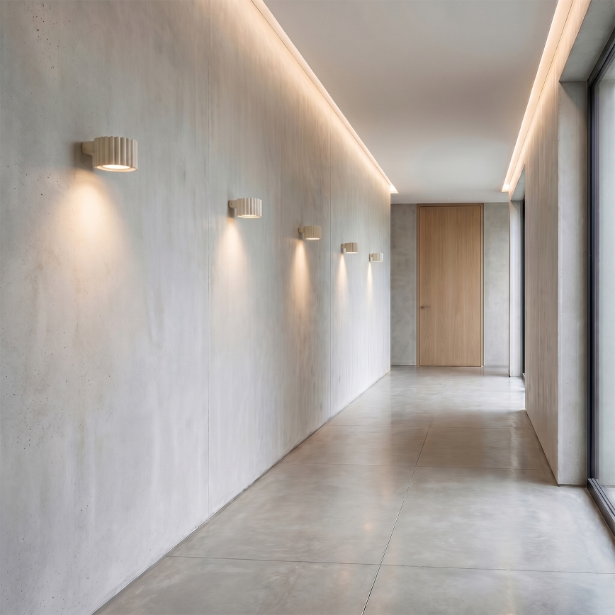 Vägglampa AURA 1xGX53/10W/230V krämfärgad