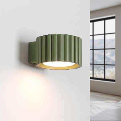 Vägglampa AURA 1xGX53/10W/230V grön