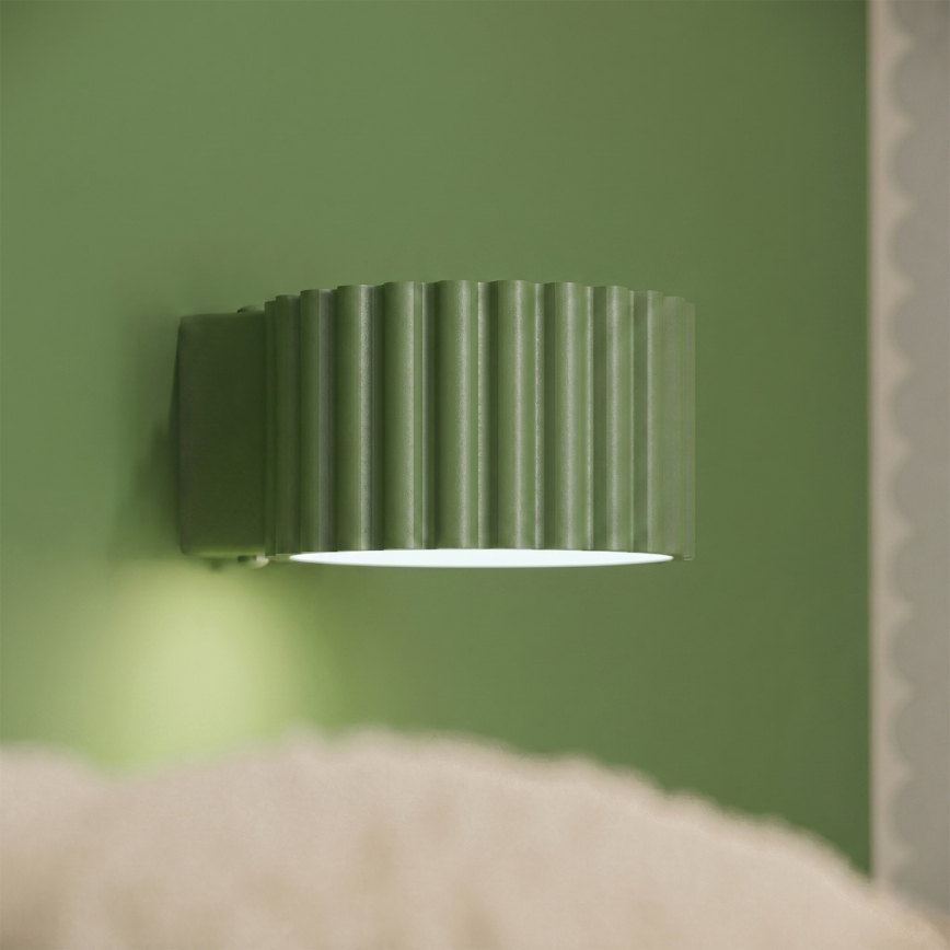Vägglampa AURA 1xGX53/10W/230V grön