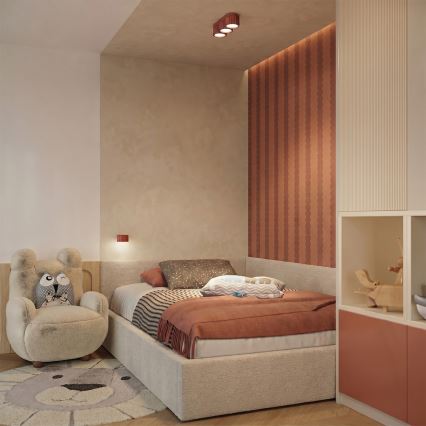 Vägglampa AURA 1xGX53/10W/230V orange