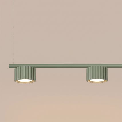 Taklampa på vajer AURA 4xGX53/10W/230V grön