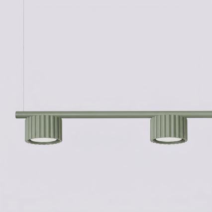 Taklampa på vajer AURA 4xGX53/10W/230V grön
