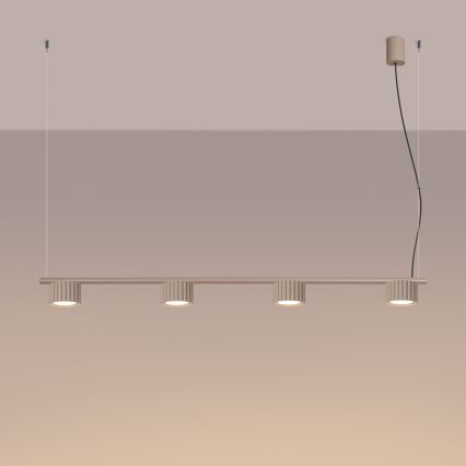Takpendel AURA 4xGX53/10W/230V taupe