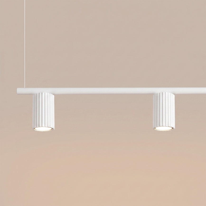 Takpendel på kabel KARBON 4xGU10/10W/230V vit