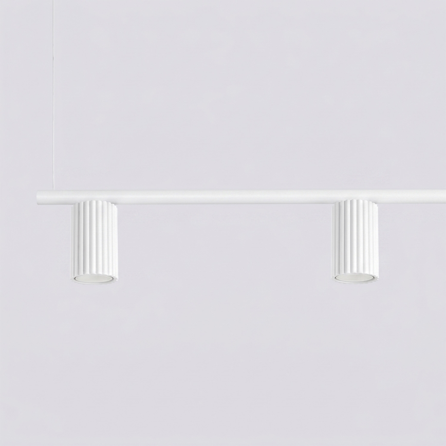 Takpendel på kabel KARBON 4xGU10/10W/230V vit