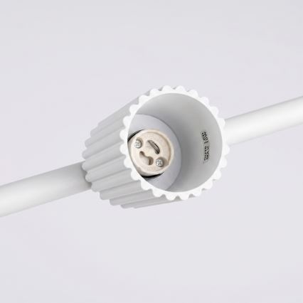 Takpendel på kabel KARBON 4xGU10/10W/230V vit