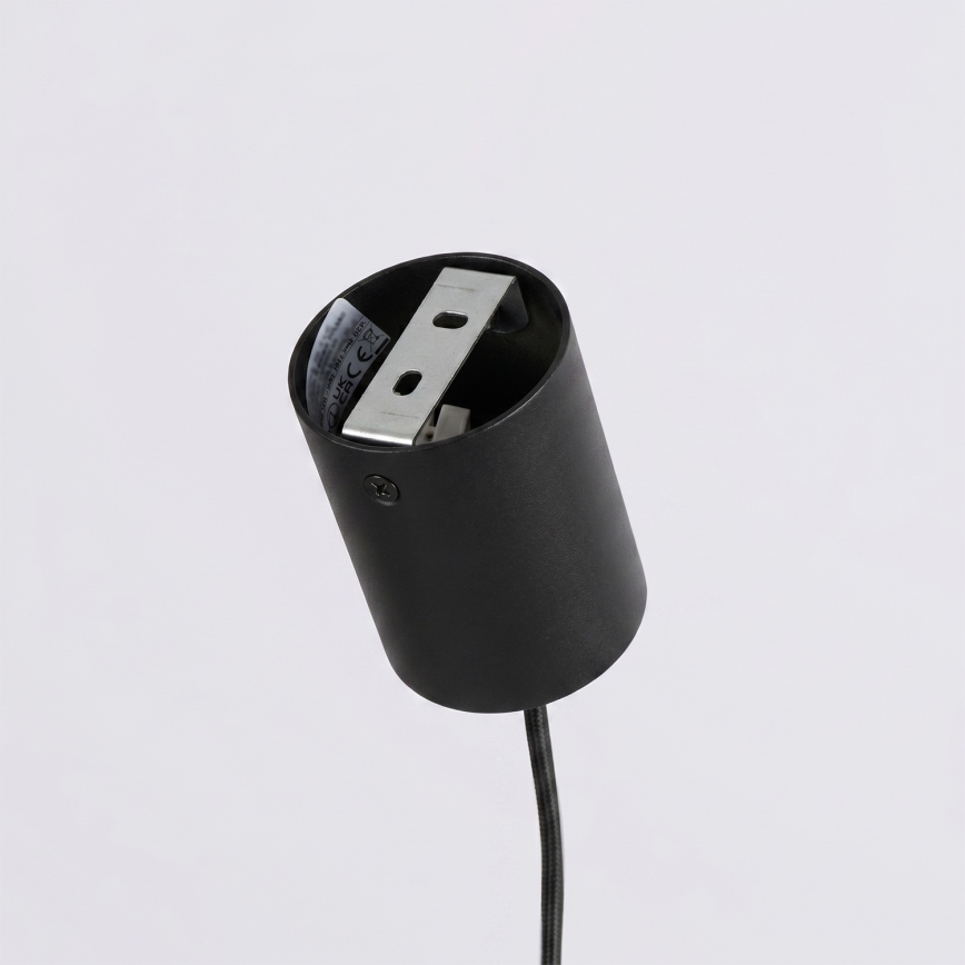 Pendellampa med wire KARBON 4xGU10/10W/230V svart