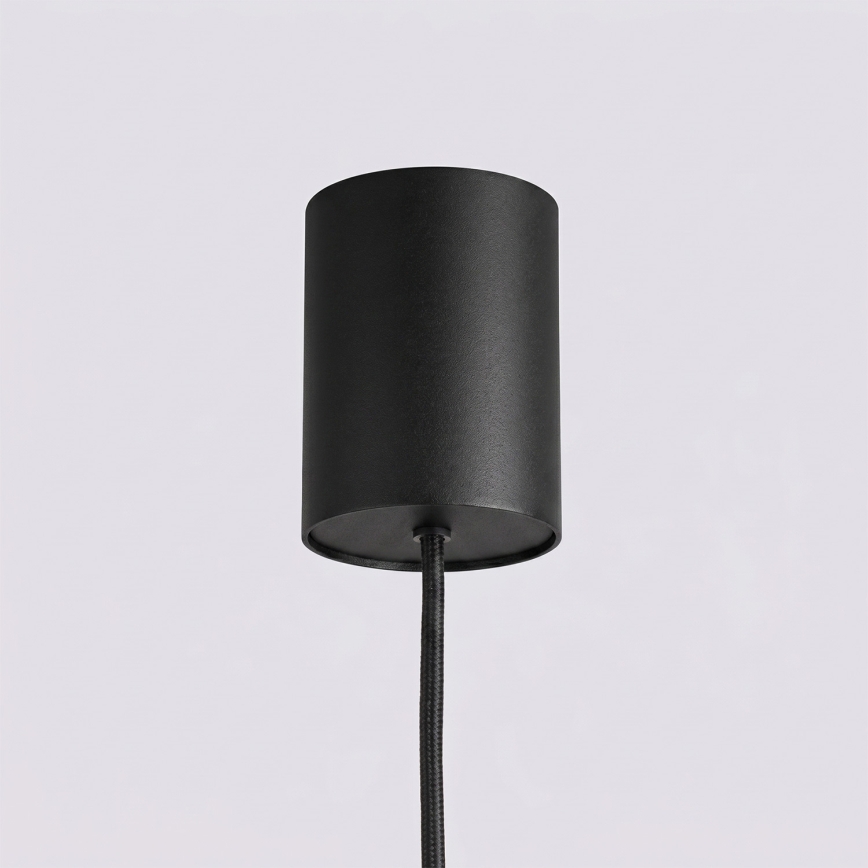 Pendellampa med wire KARBON 4xGU10/10W/230V svart