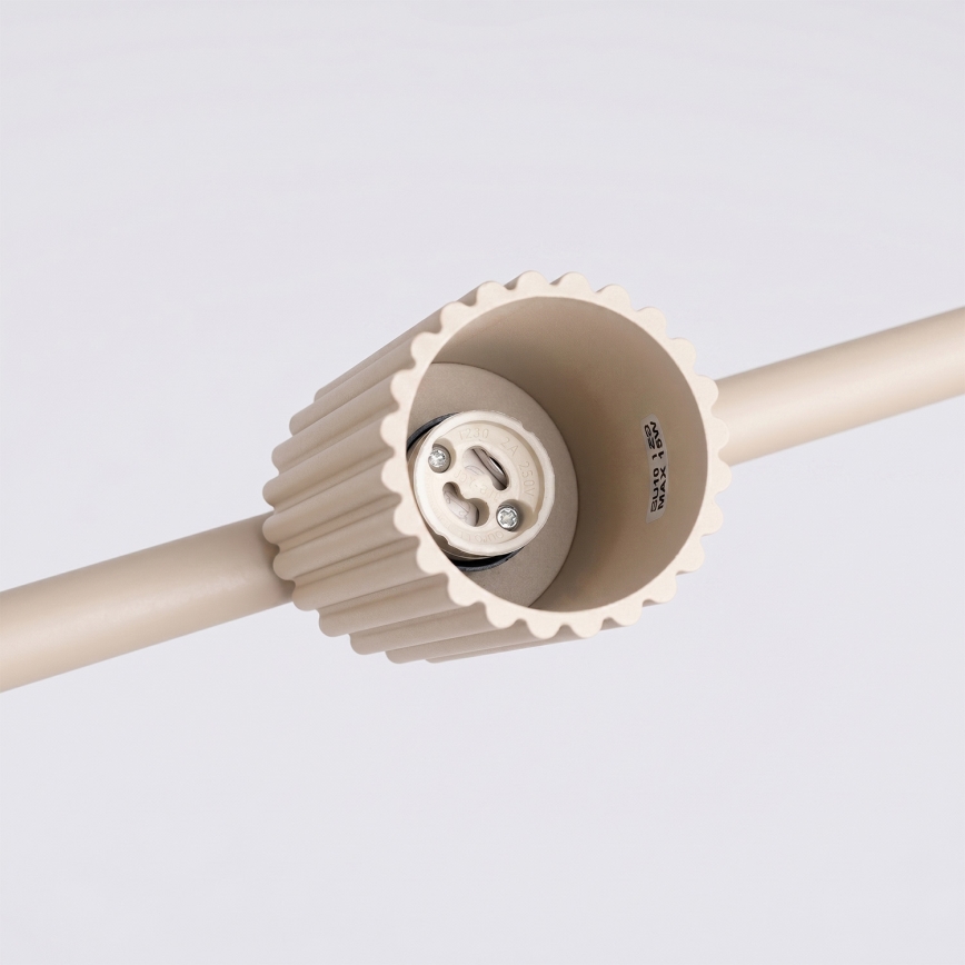 Takpendel KARBON på kabel 4xGU10/10W/230V krämvit