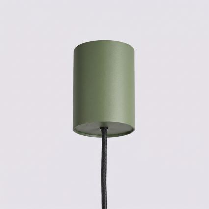 Taklampa med kabel KARBON 4xGU10/10W/230V grön
