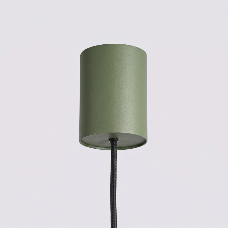 Taklampa med kabel KARBON 4xGU10/10W/230V grön