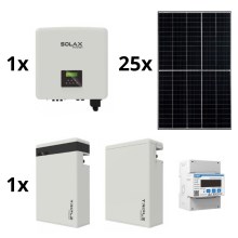 Solset: SOLAX Power - 10kWp RISEN + 10kW SOLAX omvandlare 3f + 11,6 kWh batteri