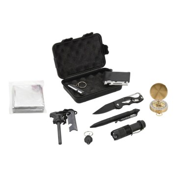 SOS-överlevnadsutrustning 10 delar 1xAA