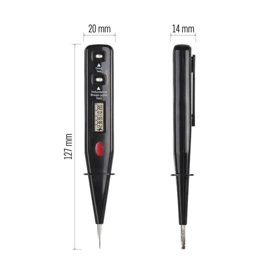 Spänningsprovare VT-121 12-250V svart