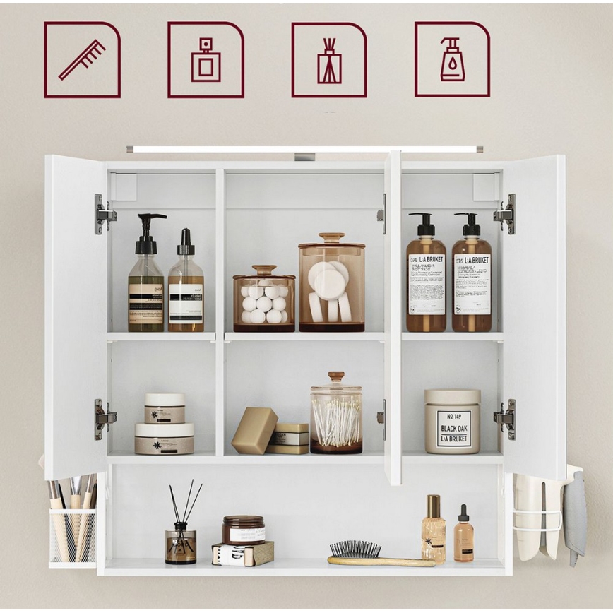 Spegelskåp för badrum SKY, vit